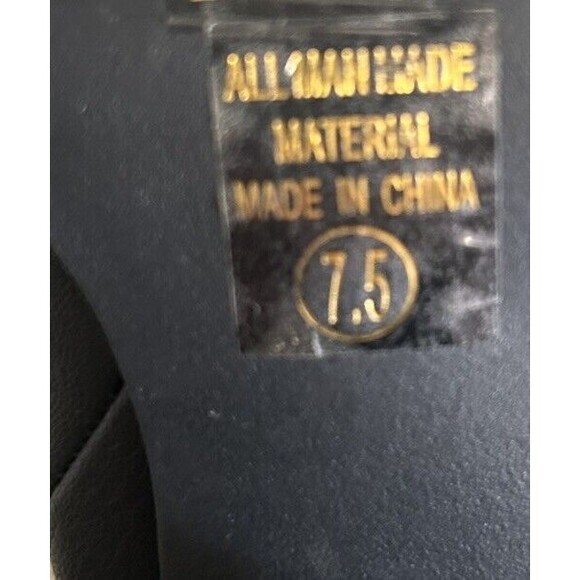 SHE & IN Women's Size 7.5 Black Chunky Heeled Ankle Boots with Tassels - Picture 11 of 12